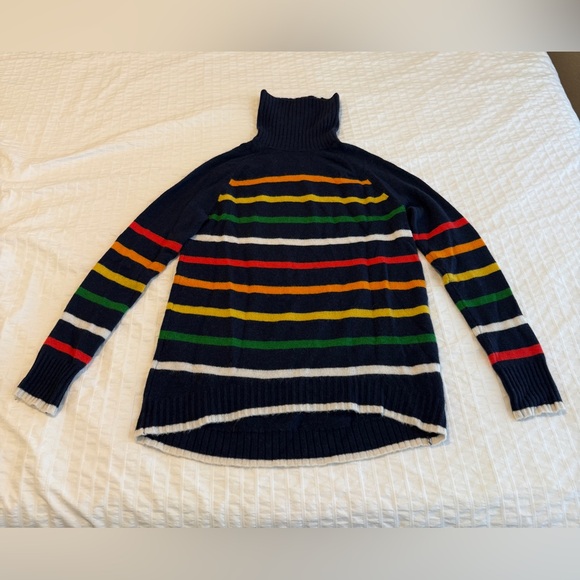 J. Crews Turtleneck Sweater in Multistriped supersoft yarn - Picture 3 of 4